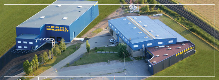 Luchtfoto van onze Pearl-winkel in Sélestat