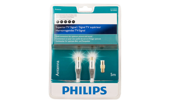 Philips SWV3134S HD coaxkabel mannelijk/mannelijk 5 meter