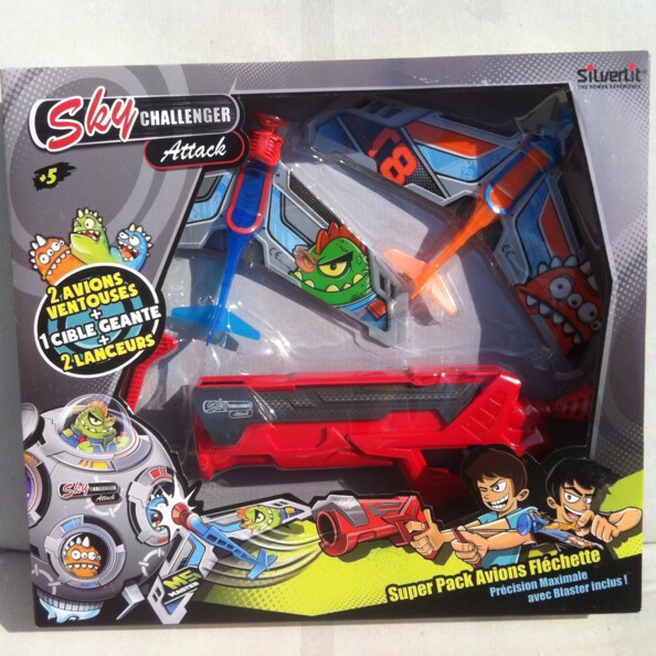 Sky Challenger Attack Silverlit set met blaster en vliegtuigen