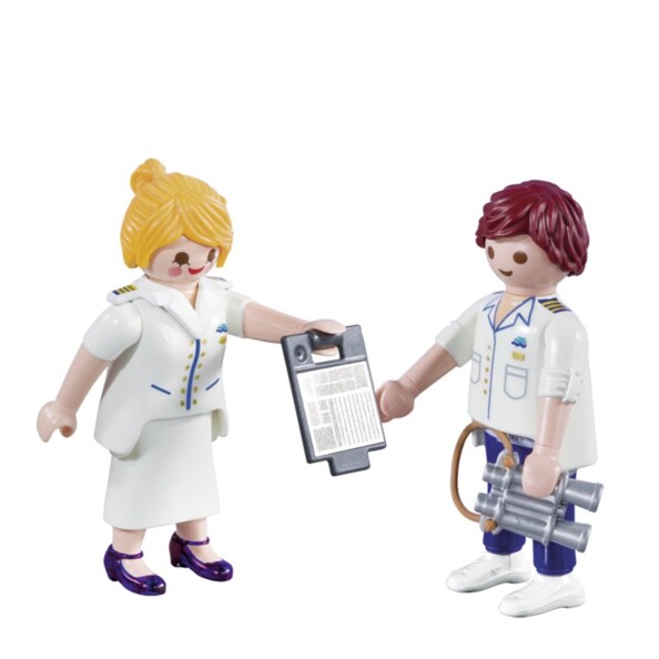 PLAYMOBIL DuoPack Hôte et hôtesse de croisière 9216