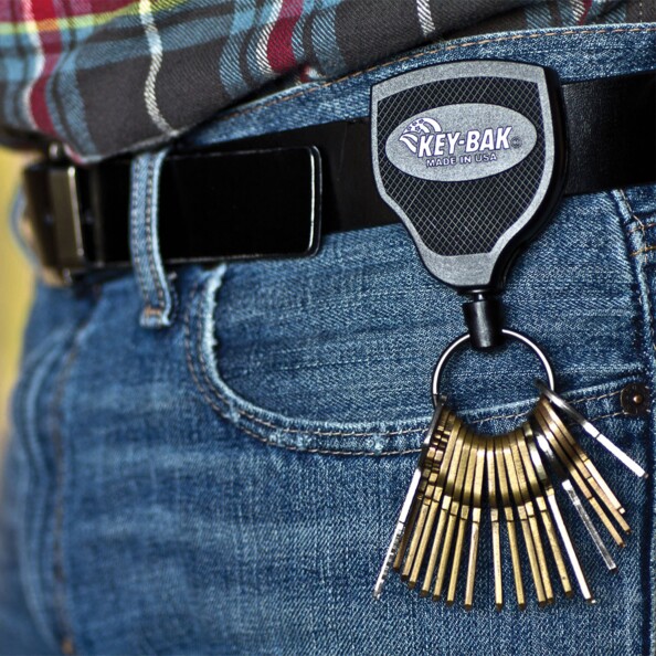 KEY-BAK Super Duty uittrekbare sleutelhouder met clip 90 cm