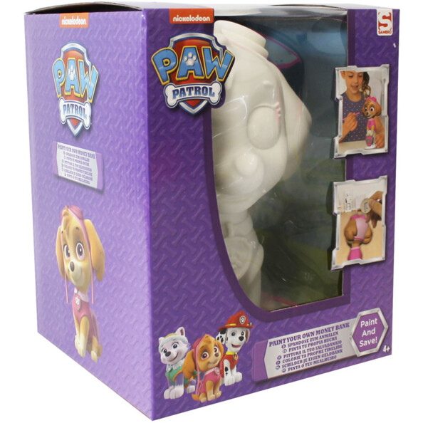 Skye spaarpot om te schilderen (Paw Patrol knutselset)
