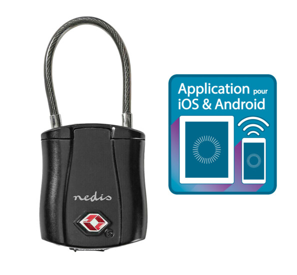 Nedis Bluetooth hangslot voor slimme bagagebeveiliging