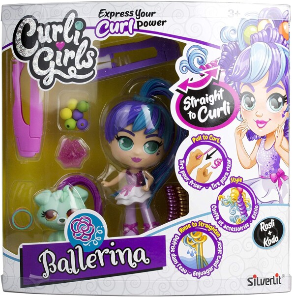 CurliGirls Ballerina Rosli & Koda (Silverlit) (magische krullen en styling)