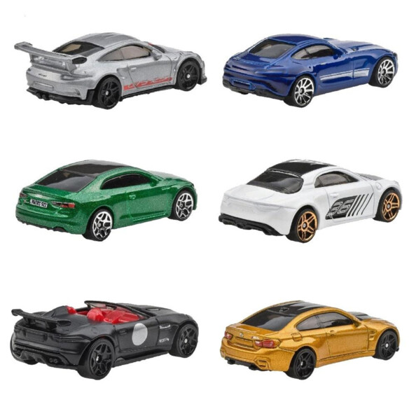 Hot Wheels Coffret 6 Véhicules Euro met Europese sportwagens