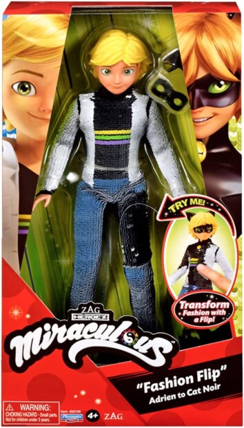 Miraculous Fashion Flip Adrien to Cat Noir van Bandai