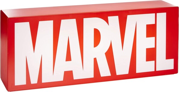 Iconische sfeerverlichting met de Paladone Marvel Logo Lamp