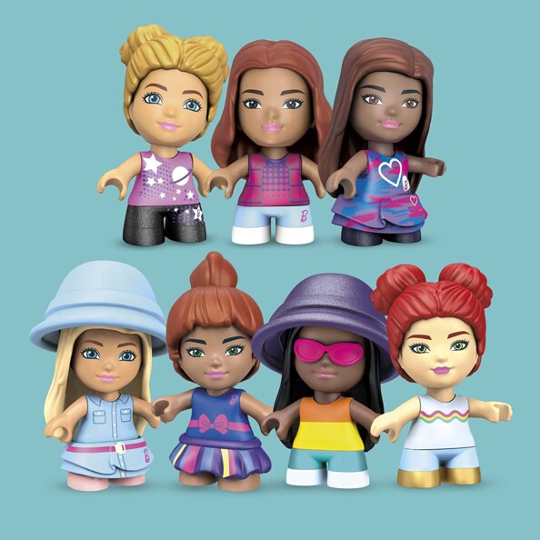 MEGA Construx Barbie Malibu Building Toys Bundle met 5 bouwsets