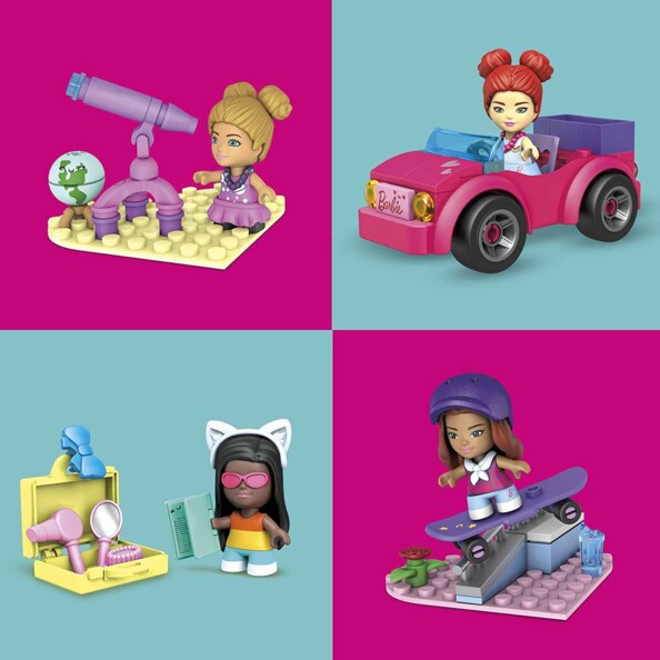 MEGA Construx Barbie Malibu Building Toys Bundle met 5 bouwsets