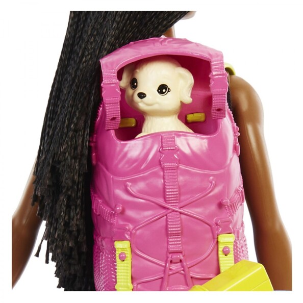 Barbie Familie Brooklyn kampeerset met pop en accessoires