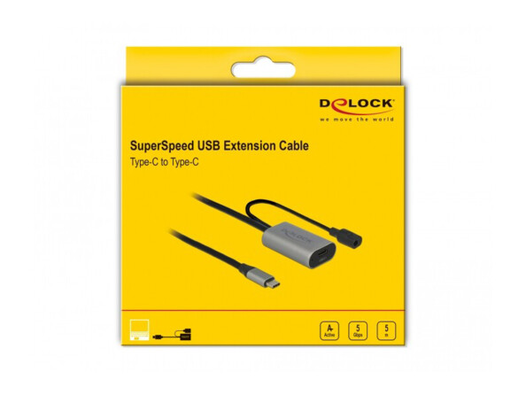 Betrouwbare USB-C uitbreiding met de Delock actieve USB Type-C 3.1 verlengkabel