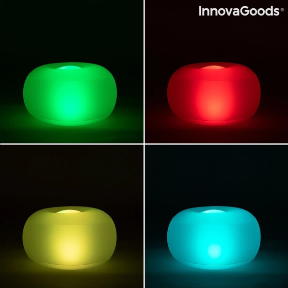 Sfeervolle verlichting en extra comfort met de InnovaGoods Pulight opblaasbare L
