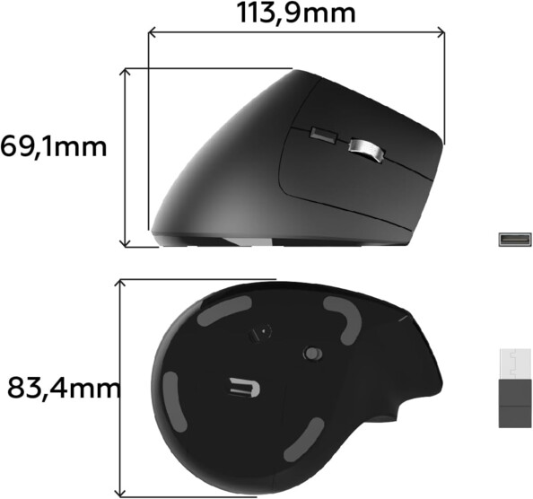 Mobility Lab ML313139 ergonomische draadloze muis