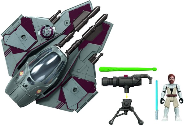 Star Wars sterjager met Jedi-figuur van Obi-Wan Kenobi