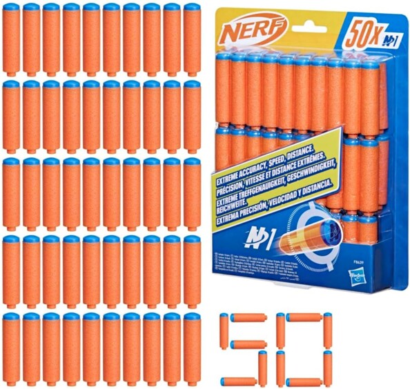 Hasbro Nerf 50 N1 schuimdartpijlen voor blasters uit de N-serie
