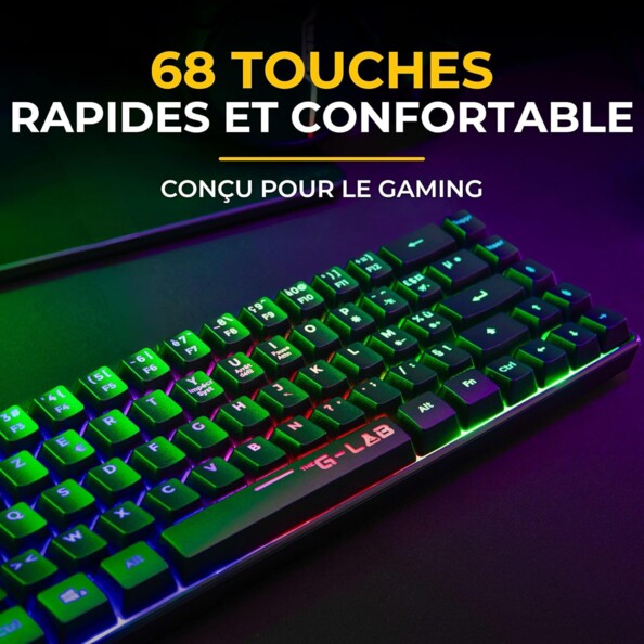 The G-Lab Keyz Hydrogen WL draadloos gamingtoetsenbord