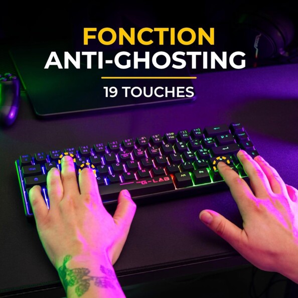 The G-Lab Keyz Hydrogen WL draadloos gamingtoetsenbord