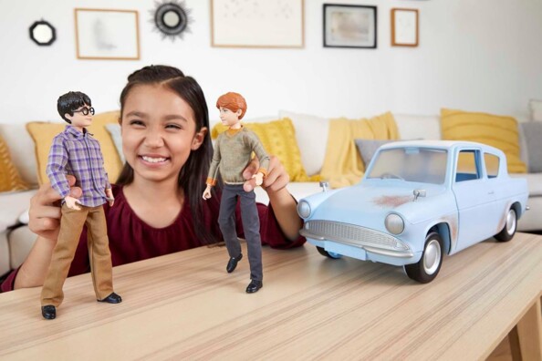 Mattel Harry Potter avontuur met de vliegende auto van Harry en Ron