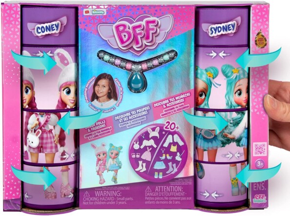 Cry Babies BFF set met 2 verzamelbare modepoppen Coney & Sydney