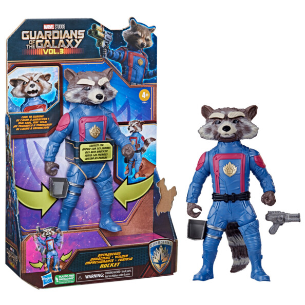 Hasbro Marvel Guardians of the Galaxy Vol. 3 Rocket actiefiguur 20 cm