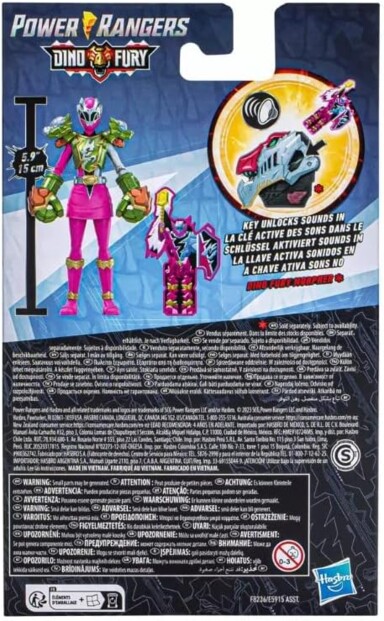 Hasbro Power Rangers Dino Fury Smash Armor Pink Ranger actiefiguur