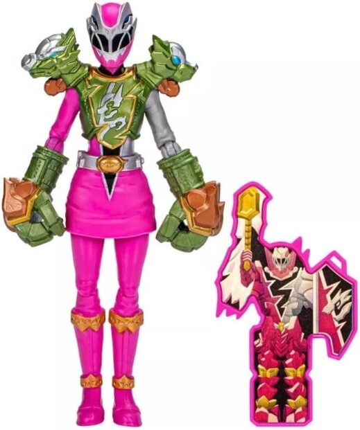 Hasbro Power Rangers Dino Fury Smash Armor Pink Ranger actiefiguur