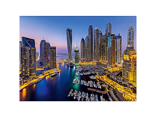 Clementoni set met 3 puzzels Parijs, Dubai en NewYork 2 puzzels van 1000 stukjes