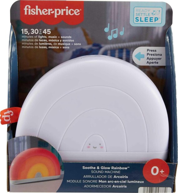 Fisher-Price Soothe & Glow Rainbow geluidsmachine en nachtlampje
