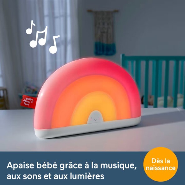 Fisher-Price Soothe & Glow Rainbow geluidsmachine en nachtlampje
