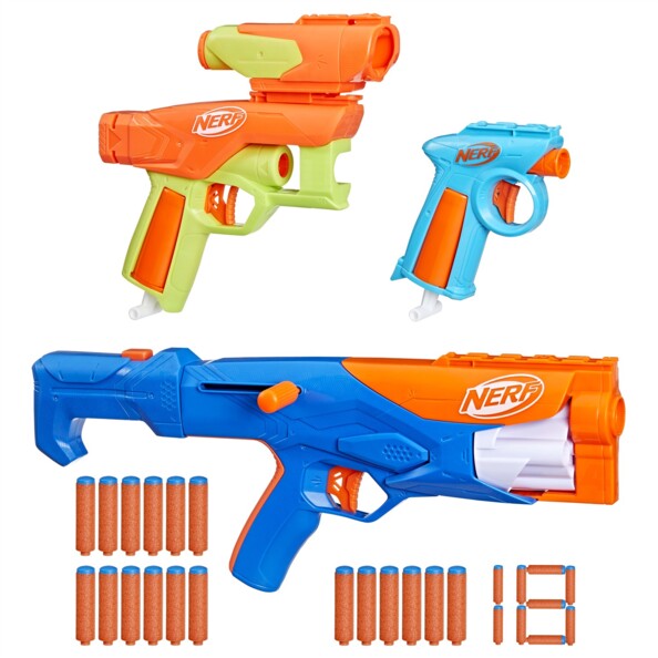Nerf N Series Gear Up Pack met 3 blasters en 18 N1-darts