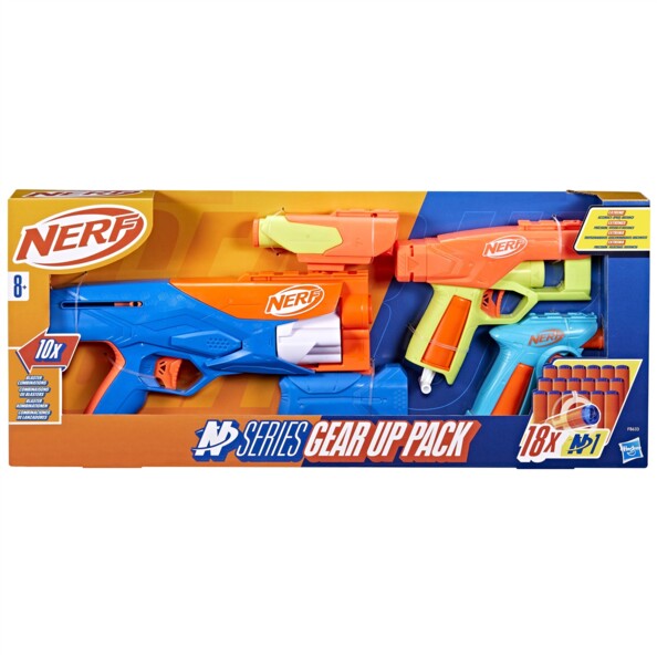 Nerf N Series Gear Up Pack met 3 blasters en 18 N1-darts
