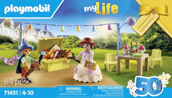 PLAYMOBIL My Life 71451 Kostuumfeest met 2 figuren en verkleedaccessoires
