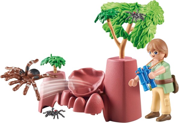 Playmobil Wiltopia rotsformatie met gigantische spin