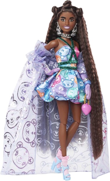 Barbie Extra Chic HHN13 pop met teddyprintjurk