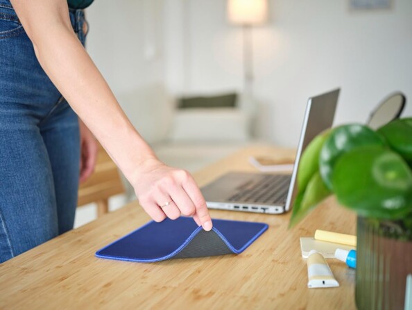 Trust Boye Eco Blue muismat voor dagelijks comfortabel gebruik