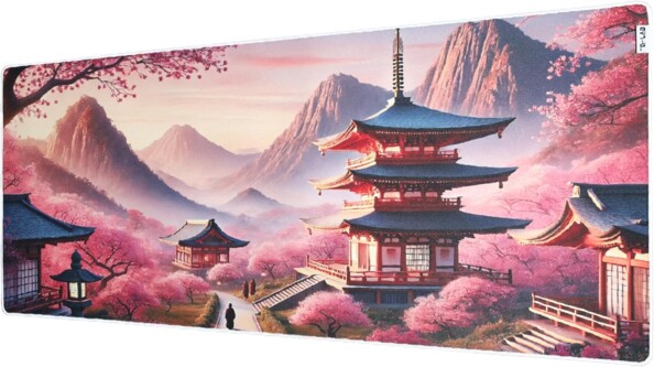 PAD TEMPLE XXL gaming muismat 900 x 400 mm met Japans design