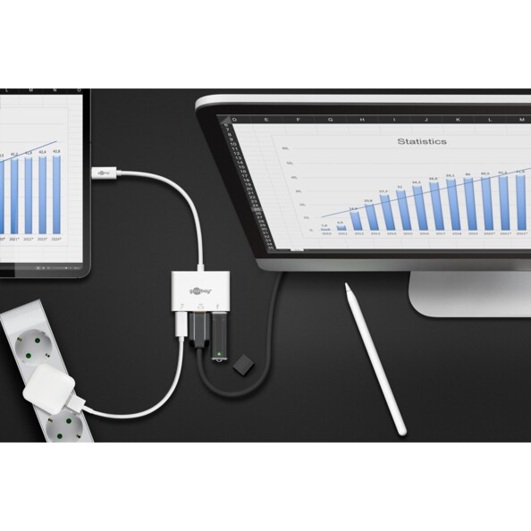 USB-C multiport adapter met HDMI 4K, USB 3.0 en Power Delivery 60 W