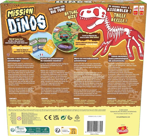 Goliath Mission Dinos avontuurlijk dinosaurusspel voor jonge paleontologen