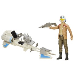 Star Wars Episode VII Poe Dameron met Speeder Bike (Hasbro)