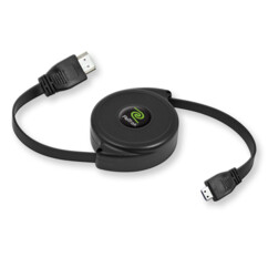 Retrak HDMI naar Micro-HDMI intrekbare kabel voor tv en monitor