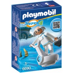 PLAYMOBIL Super 4: Dr. X met luchtvaartuig en koffer 6690