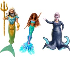 Disney De Kleine Zeemeermin poppenset met Ariel Triton en Ursula