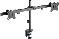Dubbele monitorhouder voor 2 schermen van 17 tot 32 inch