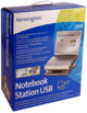 Verstelbare laptopstandaard met geïntegreerde USB-hub