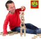 SES Creative Soft Construction Cubes 42 stuks: zachte bouwblokken met houtlook