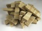 SES Creative Soft Construction Cubes 42 stuks: zachte bouwblokken met houtlook
