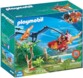 Speelset met helikopter en pteranodon