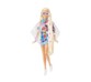 Mattel Barbie Extra pop met bloemenjurk en konijntje