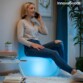 Sfeervolle verlichting en extra comfort met de InnovaGoods Pulight opblaasbare L
