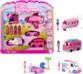 Mattel Mini BarbieLand set met 4 poppen en 4 voertuigen